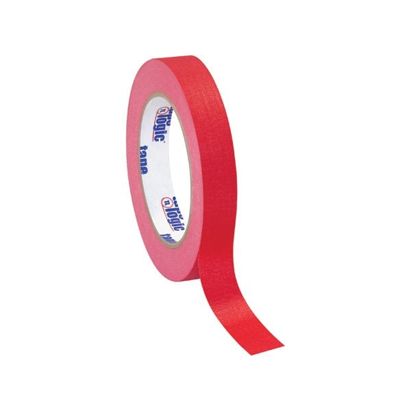 Tape Logic 3/4'' x 60 yds. Red Tape Logic Masking Tape, 48PK BUY00012679 - main